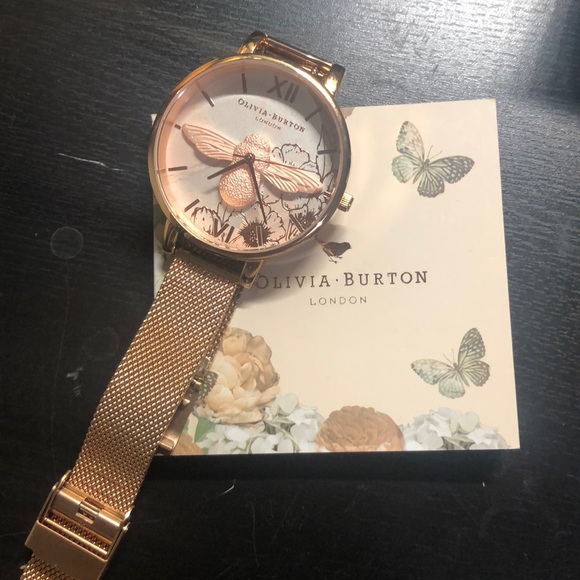 Olivia Burton Abstract Floral 3D Bee Watch - Picture 4 of 4